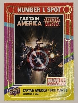 Captain America / Iron Man #1 Upper Deck 2021 Marvel No. 1 Spot #N1S-14