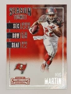 Doug Martin Panini Contenders 2016 NFL Trading Card #50 Tampa Bay Buccaneers