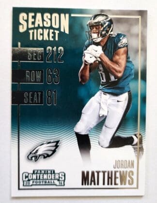 Jordan Matthews Panini Contenders 2016 Card 9