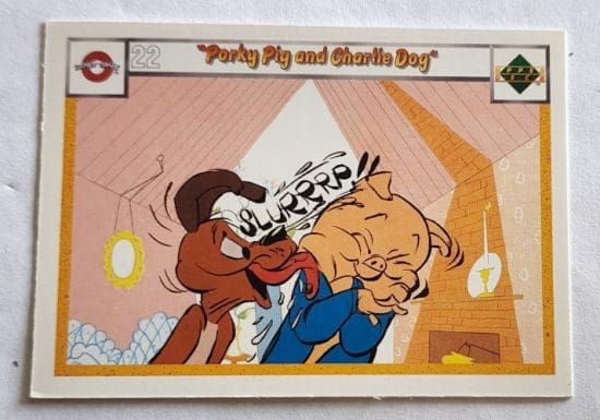 Upper Deck 1990 #22 "Porky Pig and Charlie Dog"