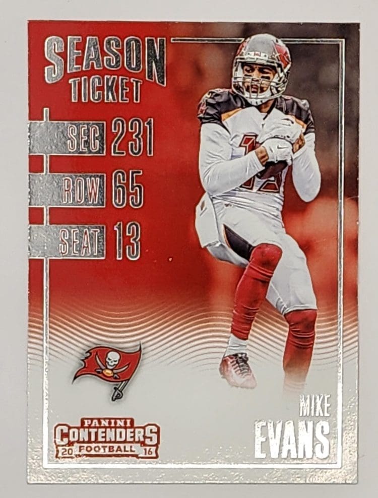 Mike Evans Panini Contenders 2016 NFL Trading Card #51 Tampa Bay Buccaneers