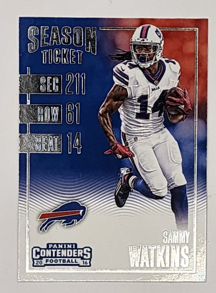 Sammy Watkins Panini Contenders 2016 NFL Trading Card #54 Buffalo Bills