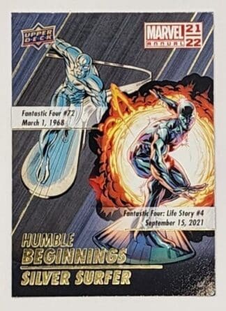 Silver Surfer "Humble Beginnings" Upper Deck 2021 Marvel Comic Card HB-6