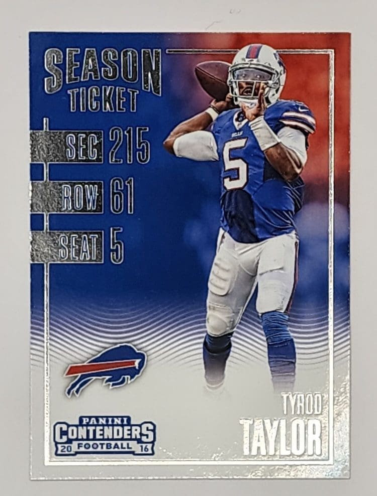 Tyrod Taylor Panini Contenders 2016 NFL Trading Card #52 Buffalo Bills