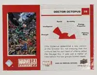 Doctor Octopus Blue Upper Deck 2021 Card #19 Back