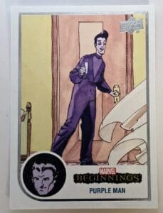 Purple Man Marvel Beginnings Upper Deck 2022 Volume 2 Series 1 Card #27