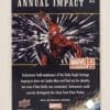 Scarlet Spider Man "Annual Impact" Upper Deck 2021 Marvel Comic Card Number AI-6 Back