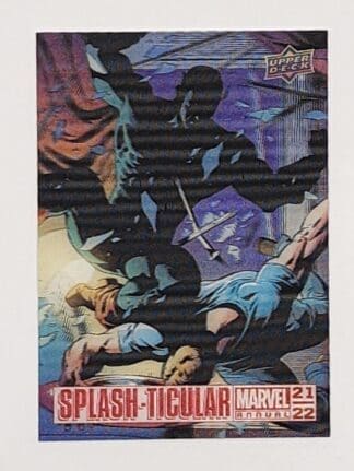 Splash-ticular Captain America #1 Upper Deck 2021 Marvel Card #N1S-8