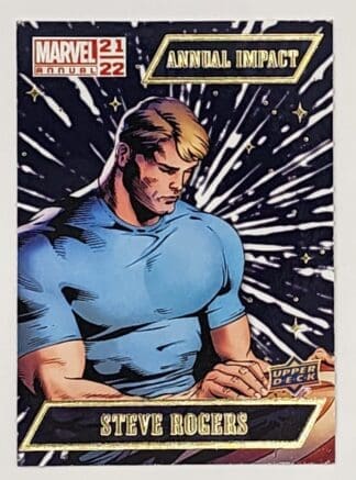 Steve Rogers "Annual Impact" Upper Deck 2021 Marvel Comic Card Number AI-8