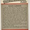 Roger Clemens Fleer 1998 For The Record Card #2 of 6 Boston Red Sox Back
