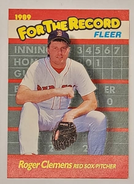 Roger Clemens Fleer 1998 For The Record Card #2 of 6 Boston Red Sox