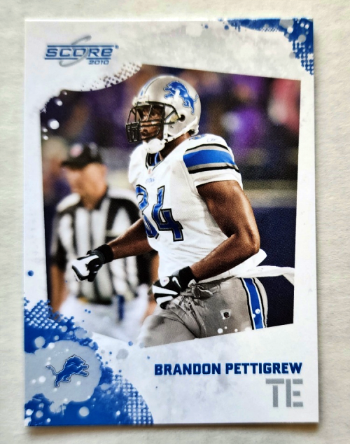 Score 2010 NFC North Singles - Detroit Lions, Brandon Pettigrew #93