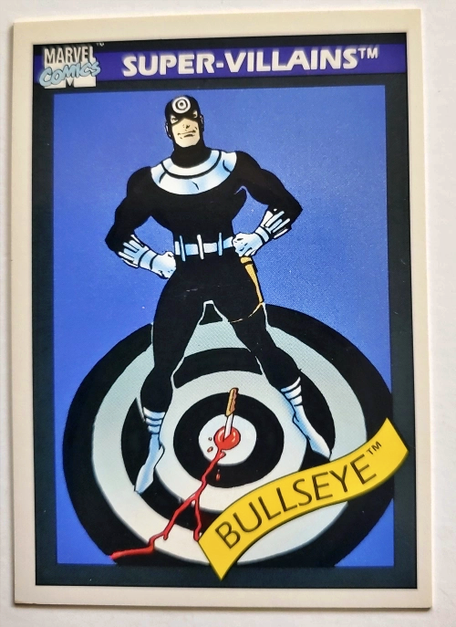 Marvel 1990 Super-Villains Impel Marketing Comic Cards Singles - A-F, Bullseye #64
