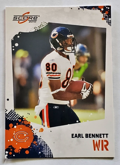Score 2010 NFC North Singles - Chicago Bears, Earl Bennett #49