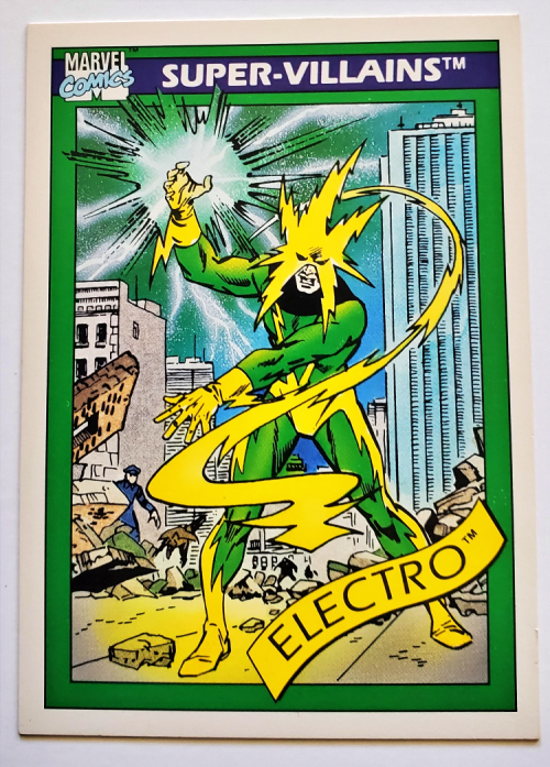 Marvel 1990 Super-Villains Impel Marketing Comic Cards Singles - A-F, Electro #58