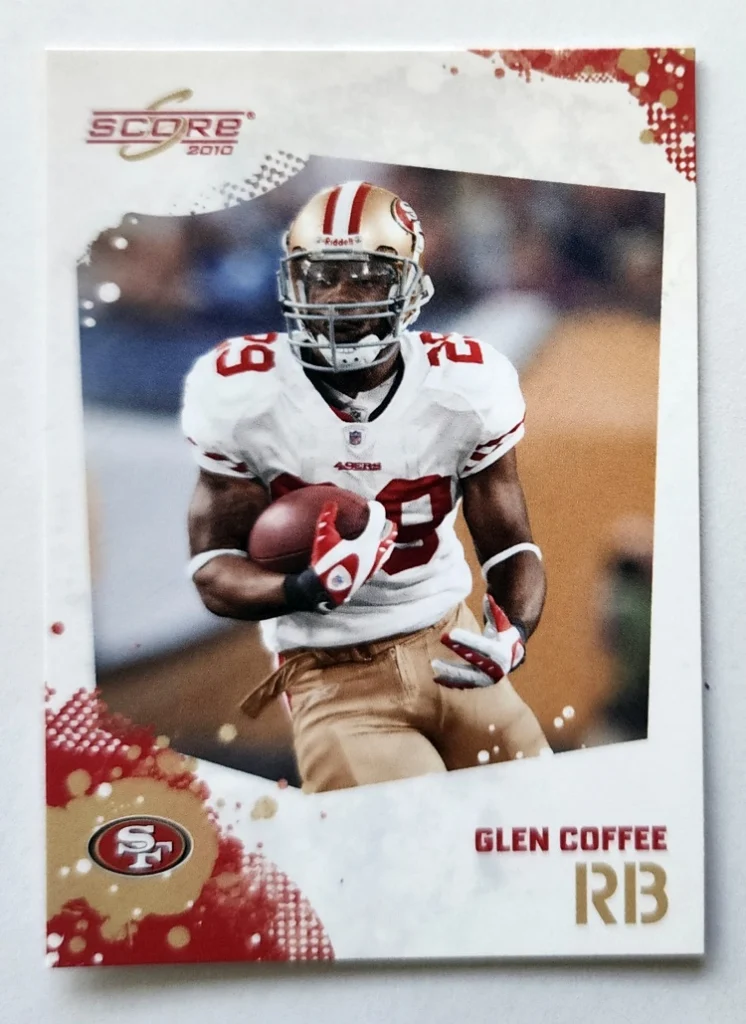 Score 2010 NFC West Singles - San Francisco 49ers, Glen Coffee #249