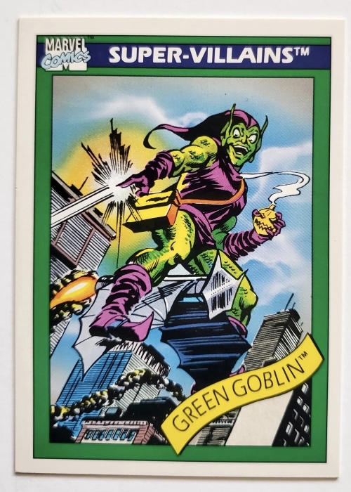 Marvel 1990 Super-Villains Impel Marketing Comic Cards Singles - G-L, Green Goblin #74