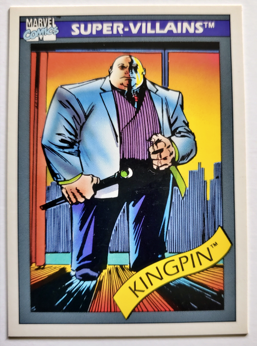 Marvel 1990 Super-Villains Impel Marketing Comic Cards Singles - G-L, Kingpin #52