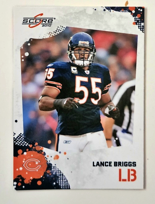 Score 2010 NFC North Singles - Chicago Bears, Lance Briggs #54