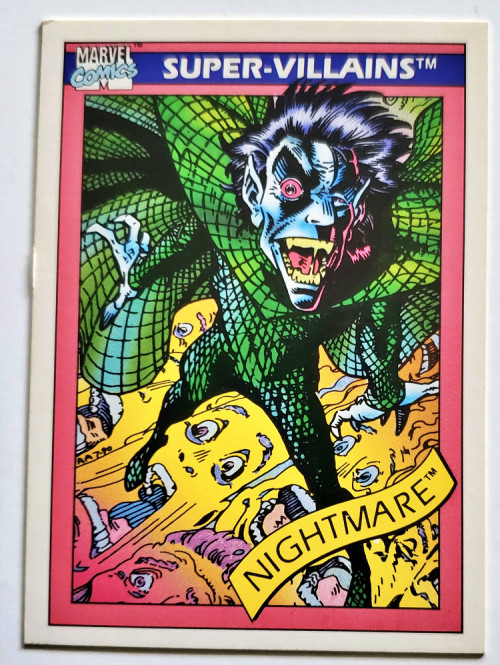 Marvel 1990 Super-Villains Impel Marketing Comic Cards Singles - M-S, Nightmare #56