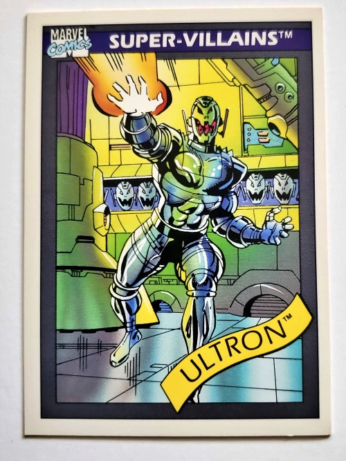 Marvel 1990 Super-Villains Impel Marketing Comic Cards Singles - T-Z, Ultron #61