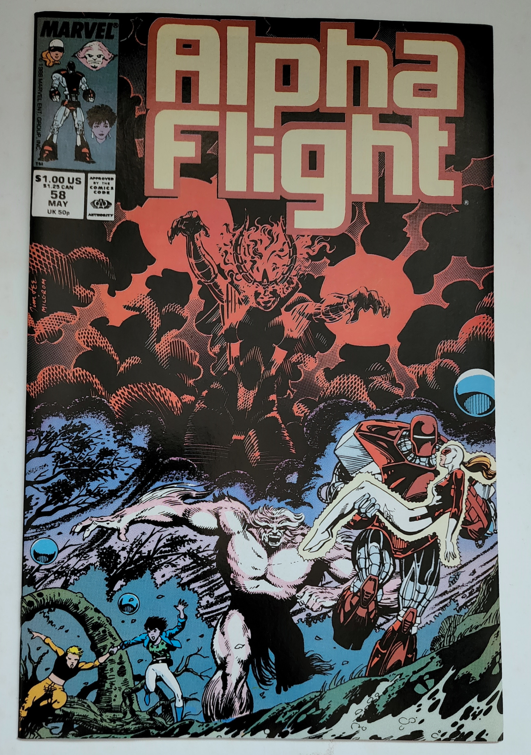Alpha Flight Marvel Comic Books Singles - #58