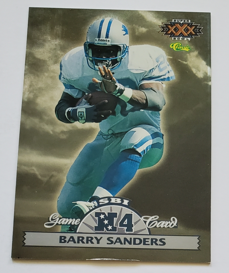 Barry Sanders Detroit Lions NFL Singles