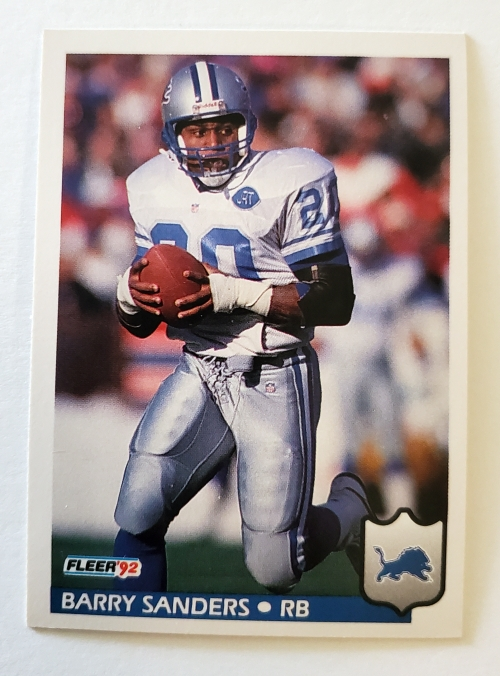Barry Sanders Detroit Lions NFL Singles