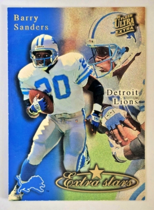 Barry Sanders Detroit Lions NFL Singles