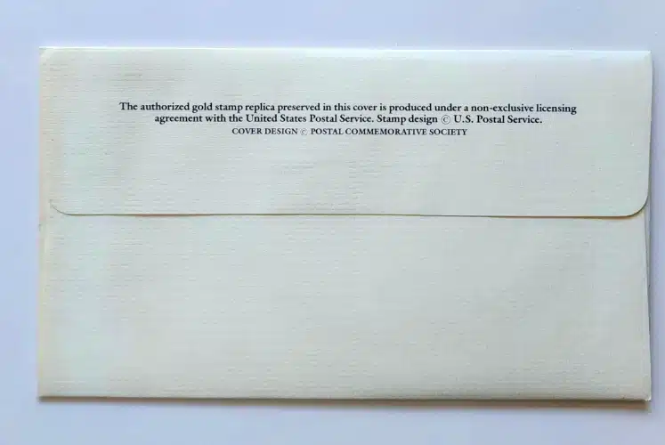 buffalo-bill-cody-frankllin-mint-22kt-fdc-issue-6-6-1988-back 22 kt FDC Cats buffalo bill cody Back