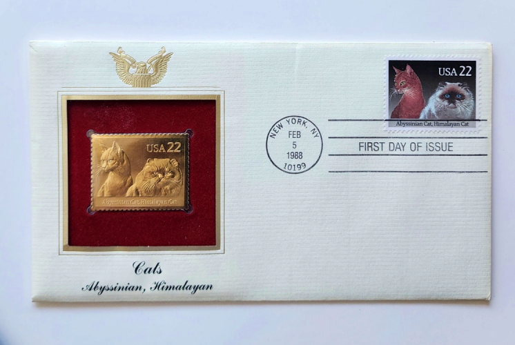 United States FDC 22kt Various From Postal Commemorative Society