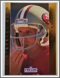 Joe Montana San Francisco 49ers NFL Singles