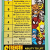Marvel 1991 Power Ratings and Check List Impel Marketing Comics Cards