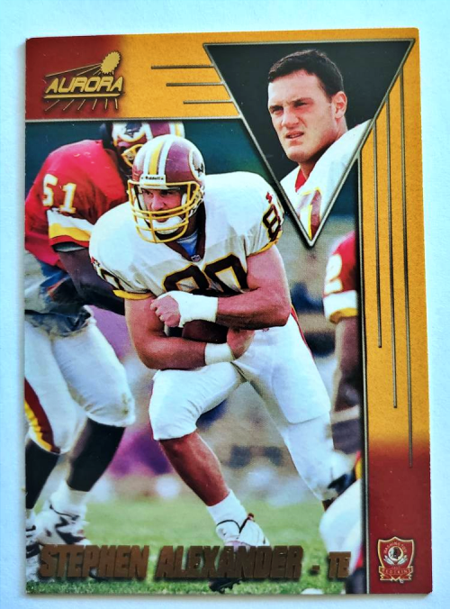 Stephen Alexander Aurora1998 Washington Commander NFL Card #192
