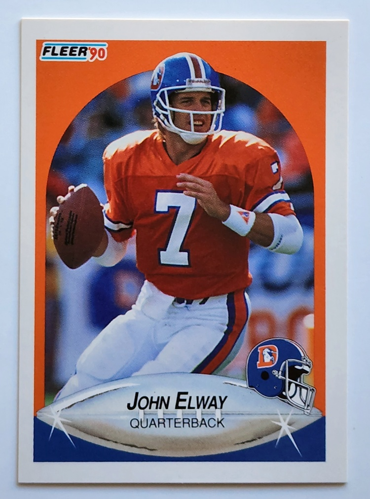 John Elway Denver Broncos NFL Singles - Fleer 1990 #21