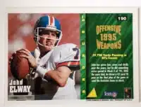 John Elway Score 1995 Summit Edition NFL Card #190 Denver Broncos Back