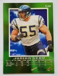 Junior Seau Skybox 1997 EX 2000 Card #58