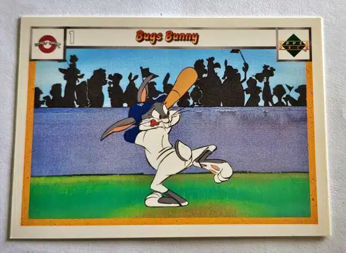 looney-tunes-upper-deck-1990-bugs-bunny-la-dodgers-1 Upper Deck 1990 Looney Tunes Singles-Bugs Bunny