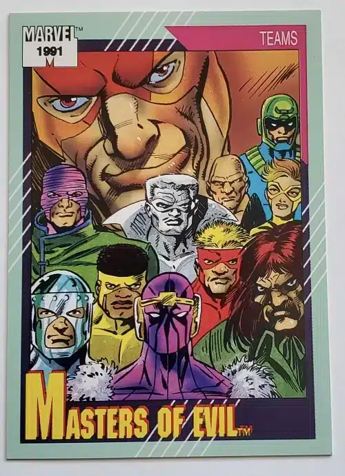 Marvel 1991Comic Cards Singles Team Pictures Singles-Master of Evil