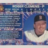 Roger Clemens Pacific Collection 1996 Card #258 Boston Red Sox Back