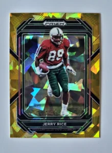 Jerry Rice Gold Border Panini Prizm 2023 Card #51
