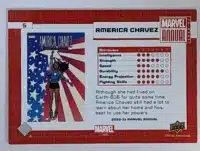 America Chavez Marvel Annual 2020-21 Upper Deck #5 back