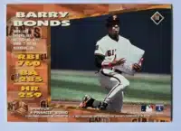 Barry Bonds Sportflix 1995 Card#18 Back