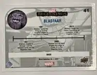 Blastaar Marvel Beginnings Upper Deck 2022 Vol. 2 Series 1  Back