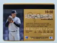 Roger Clemens Studio Gold 1995 MLB Card #16 of 50 Boston Red Sox Back
