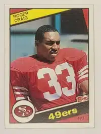 Roger Craig Topps 1984 Card #353