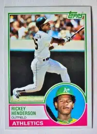 Rickey Henderson Topps 1983 Card #180