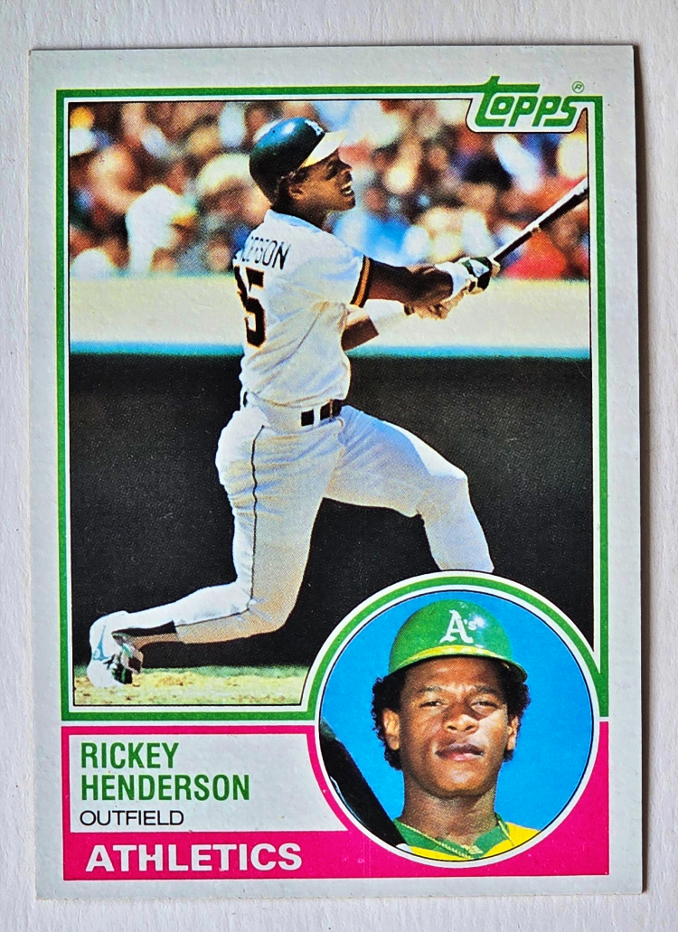 Rickey Henderson Topps 1983 Card #180
