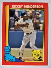 Rickey Henderson Topps 1989 Card #15