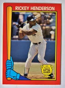 Rickey Henderson Topps 1989 Card #15